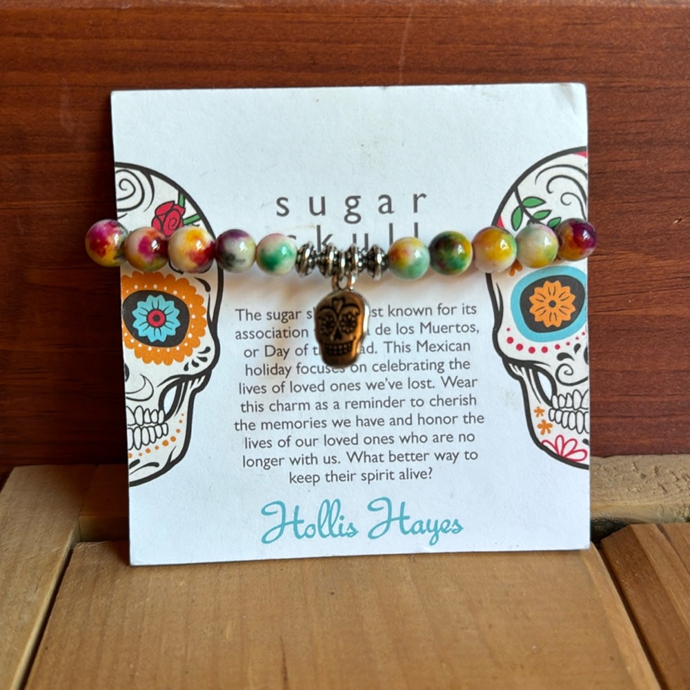 Hollis Hayes Sugar Skull Charm Bracelet